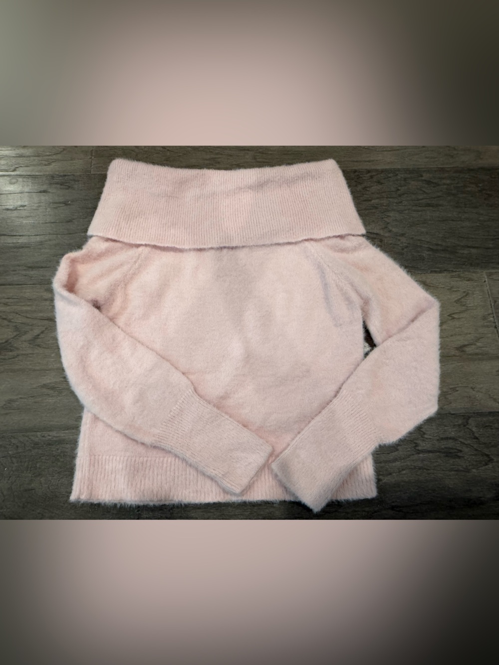 Soft Off-Shoulder Pink Women’s Sweater